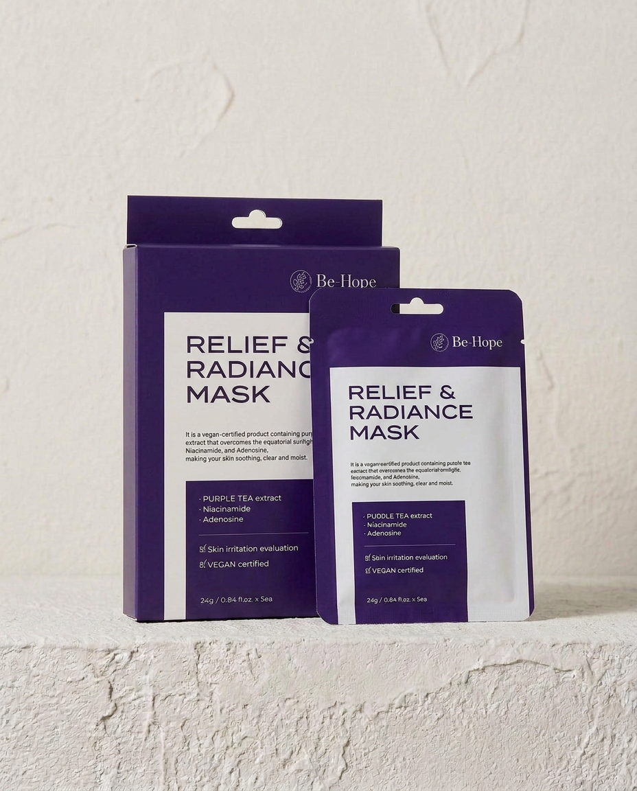 Be-Hope Niisutav ja rahustav lehtmask